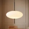Lindby Hikari-riippuvalaisin, Ø 30 cm, valkoinen, lasi, E14