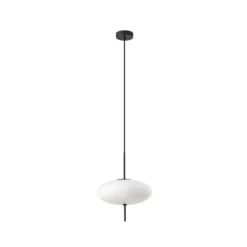 Lindby Hikari-riippuvalaisin, Ø 30 cm, valkoinen, lasi, E14
