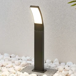 Lindby Ilvita LED-seinävalaisin, 60 cm, antrasiitti, metalli, IP54