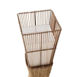 Lindby Jacinto lattiavalaisin, bambu, hamppu, korkeus 130 cm
