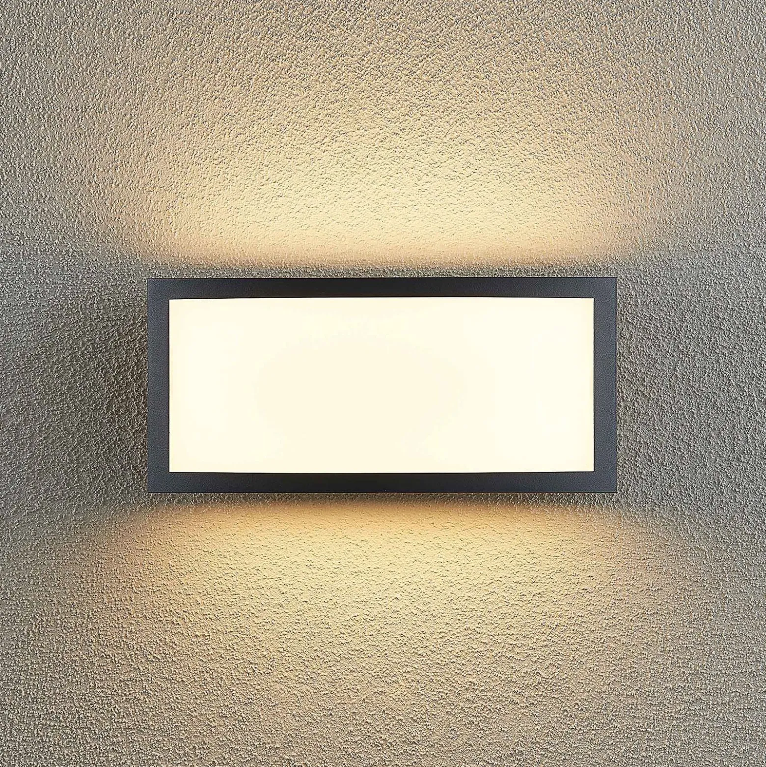 Lindby Jakari LED-ulkoseinävalaisin, kulmikas, valkoinen