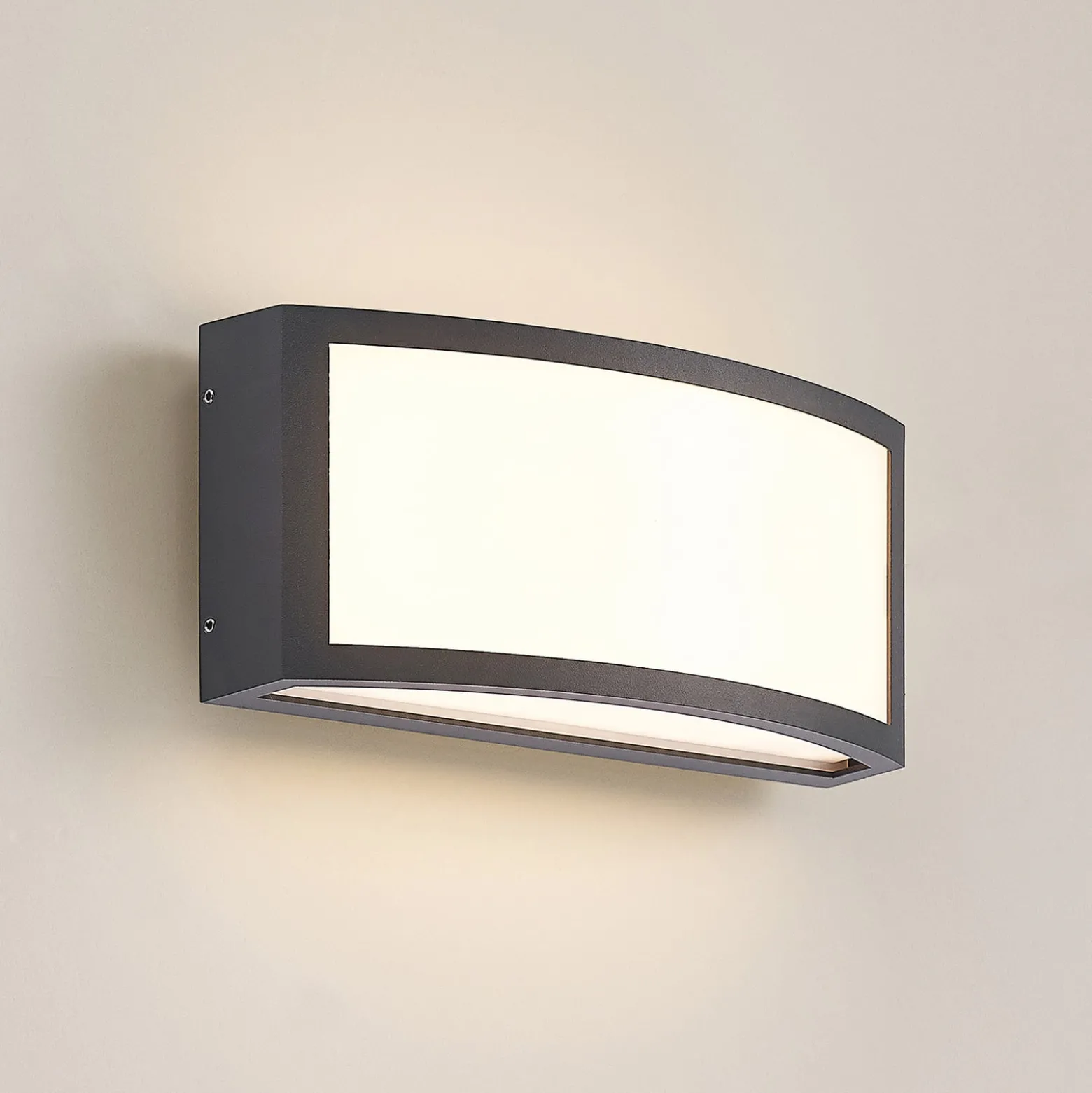 Lindby Jakari LED-ulkoseinävalaisin, kulmikas, valkoinen