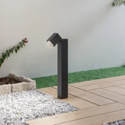 Lindby jalustavalaisin Othil, 50 cm korkea, antrasiitti, metallia
