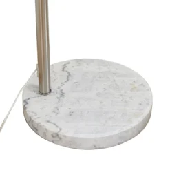 Lindby kaari-valaisin Alverton, valkoinen/nikkeli, lasi, 197 cm