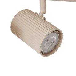 Lindby Kardis -kattokohdevalo, beige, 6-lamppuinen, metalli, GU10