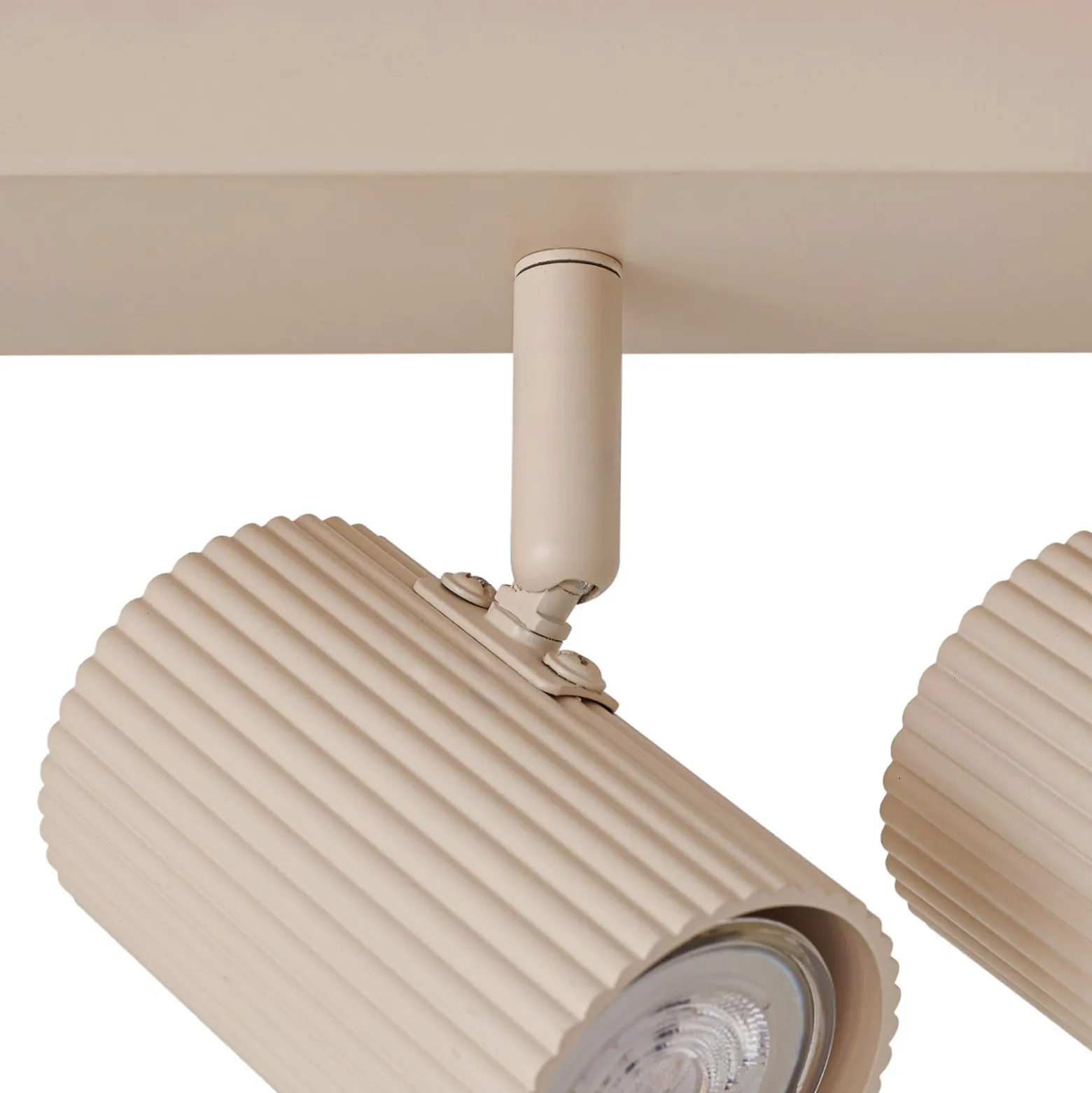 Lindby Kardis -kattokohdevalo, beige, 6-lamppuinen, metalli, GU10