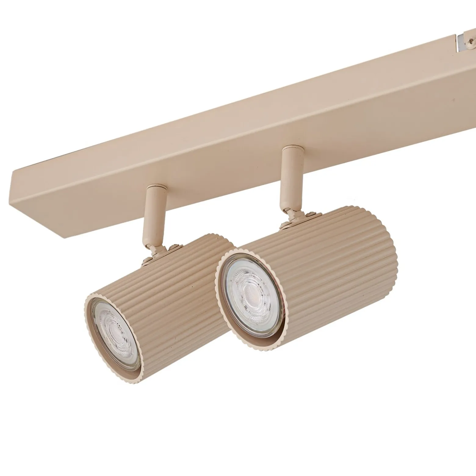 Lindby Kardis -kattokohdevalo, beige, 6-lamppuinen, metalli, GU10