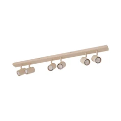 Lindby Kardis -kattokohdevalo, beige, 6-lamppuinen, metalli, GU10