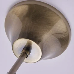 Lindby kattokruunu Marnia, 3-valo, Ø 40 cm, antiikkimessinki, E14