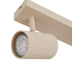 Lindby kattospotti Kardis, beige, 3-lamppuinen, metalli, GU10