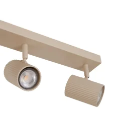 Lindby kattospotti Kardis, beige, 3-lamppuinen, metalli, GU10