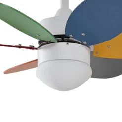 Lindby-kattotuuletin valolla, Litur, hiljainen, Ø 77 cm, E27