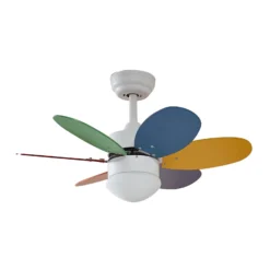 Lindby-kattotuuletin valolla, Litur, hiljainen, Ø 77 cm, E27