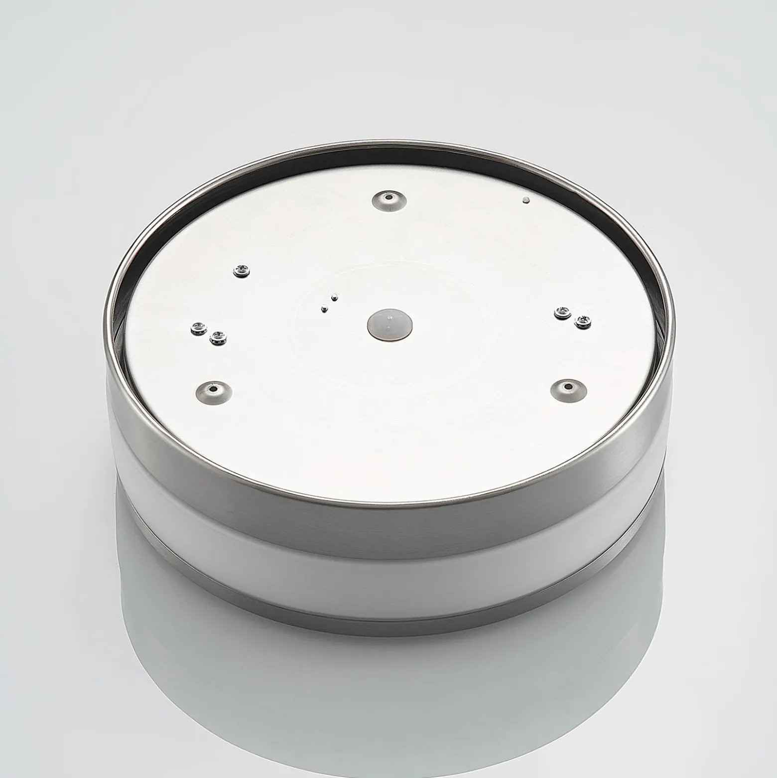 Lindby kattovalaisin Flavi, Ø 28 cm, nikkeli, lasi, IP44, E27