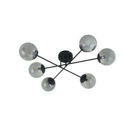Lindby kattovalaisin Isamer, savunharmaa, Ø 80 cm, pallo