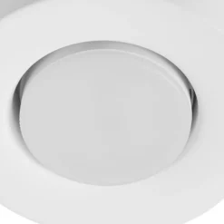 Lindby kattovalaisin Levia, 1-valo, Ø 14 cm, valkoinen, kipsi