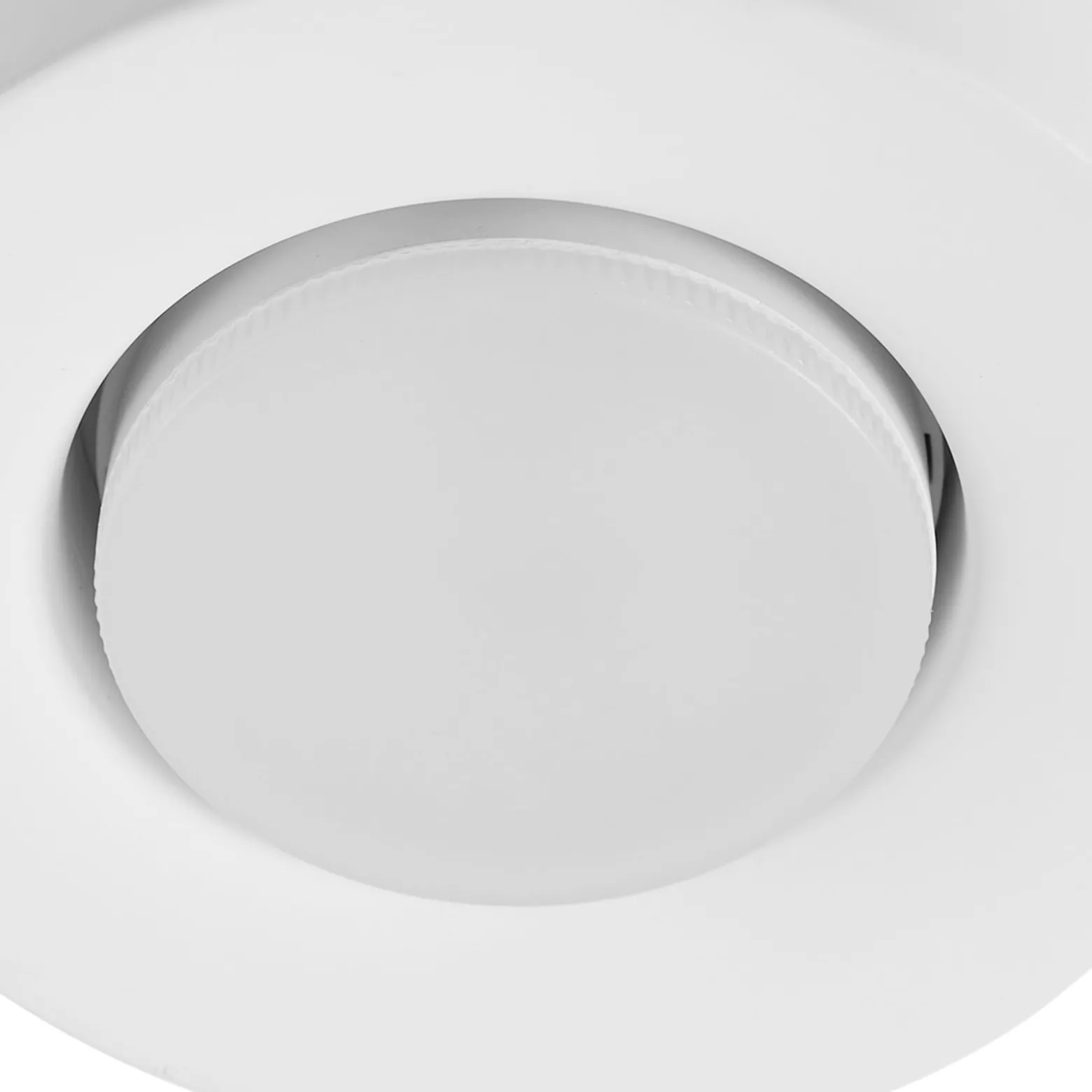 Lindby kattovalaisin Levia, 1-valo, Ø 14 cm, valkoinen, kipsi