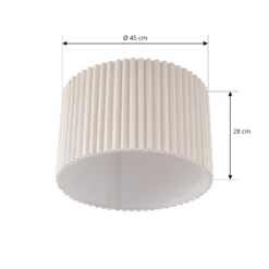 Lindby kattovalaisin Libbie, Ø 45 cm, pellava, kermanvärinen