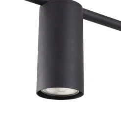 Lindby kattovalaisin Marilou, hiekanmusta, 4-valo, Ø 70cm