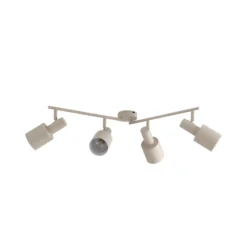 Lindby kattovalaisin Ovelia, beige, 80 cm, 4-valo, E27