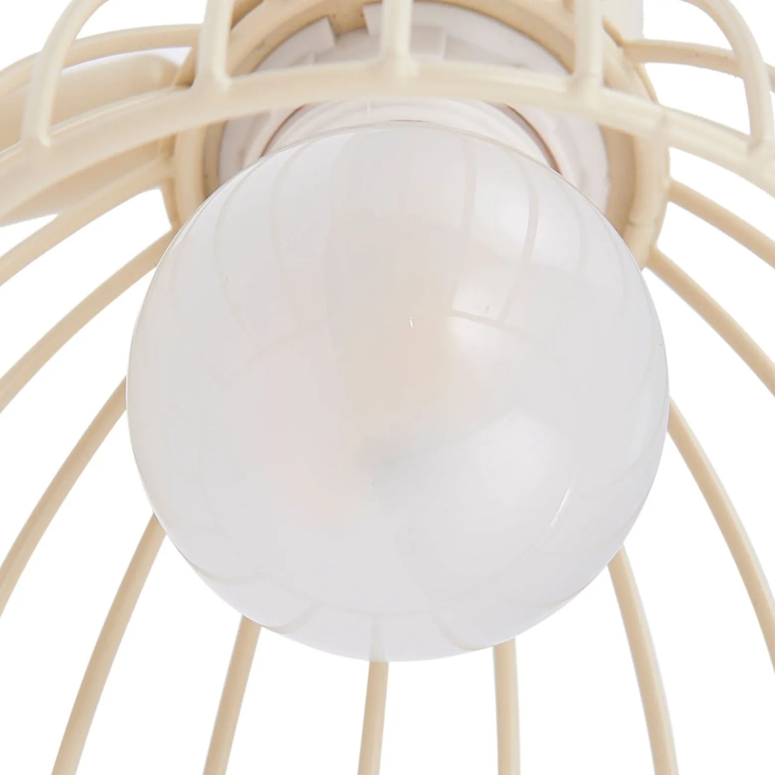 Lindby kattovalaisin Piena, beige, 1-valo, metalli, Ø 93.cm
