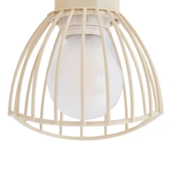 Lindby kattovalaisin Piena, beige, 1-valo, metalli, Ø 93.cm