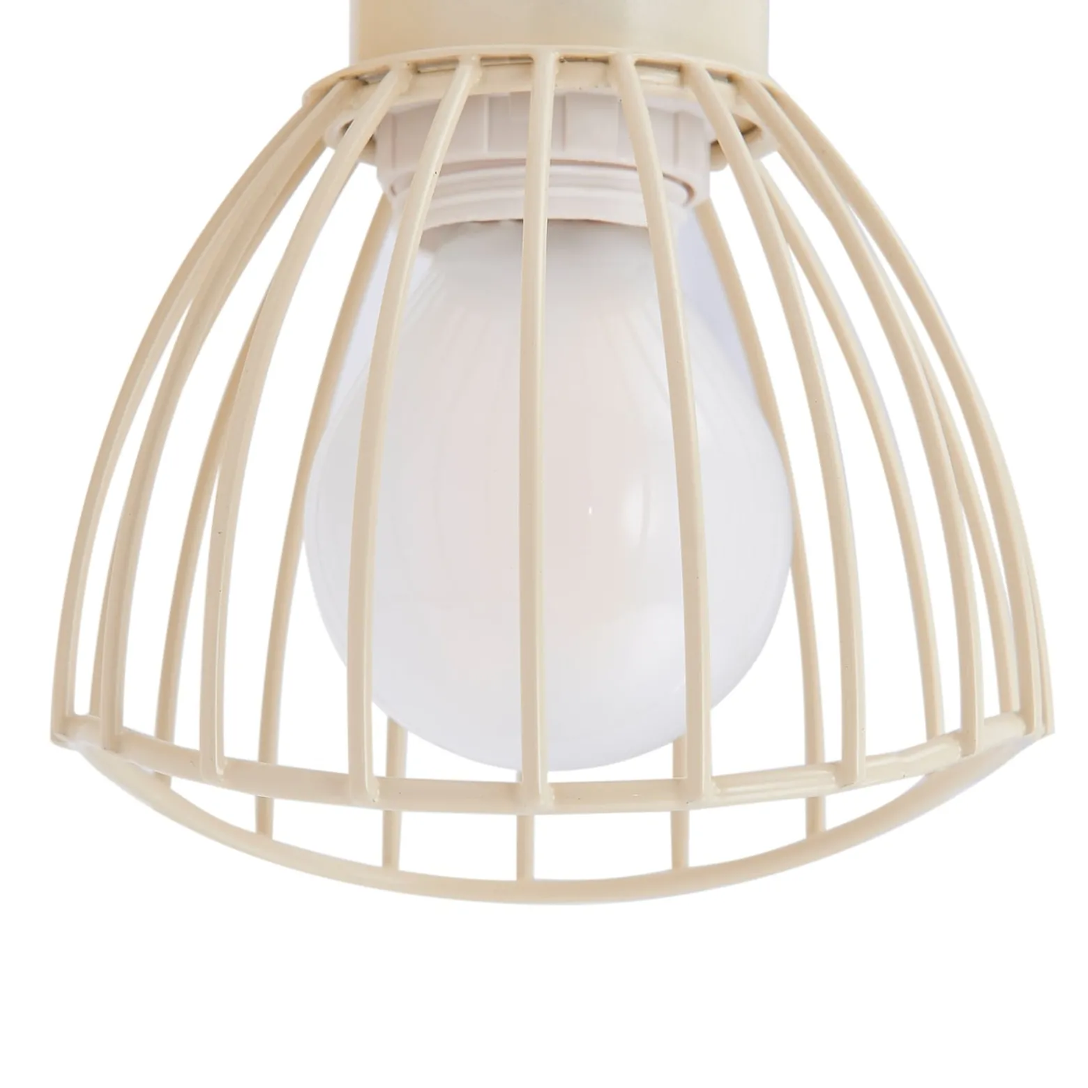 Lindby kattovalaisin Piena, beige, 1-valo, metalli, Ø 93.cm