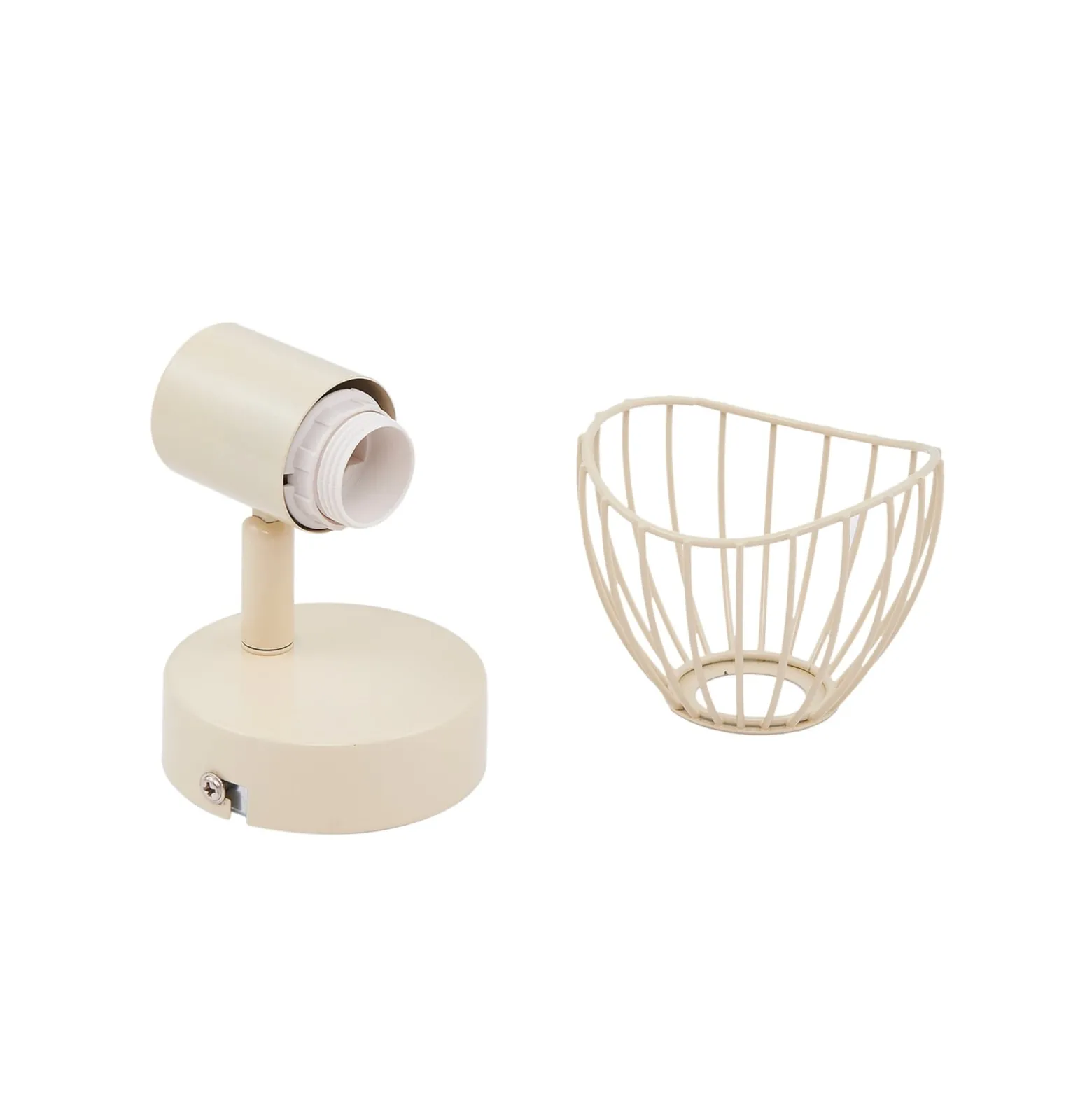 Lindby kattovalaisin Piena, beige, 1-valo, metalli, Ø 93.cm