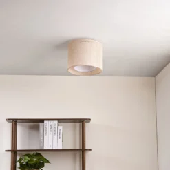 Lindby kattovalaisin Soula, Ø 26 cm, beige, muovia, E27