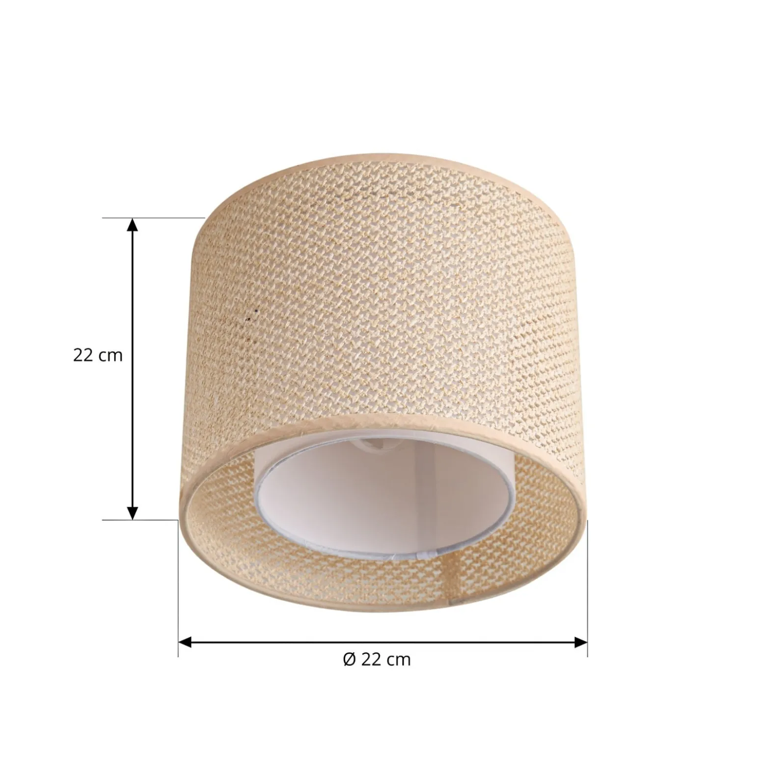 Lindby kattovalaisin Soula, Ø 26 cm, beige, muovia, E27