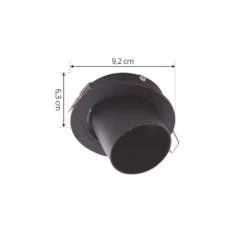Lindby kattovalaisin Thorid, Ø 9 cm, musta, metalli, GU10