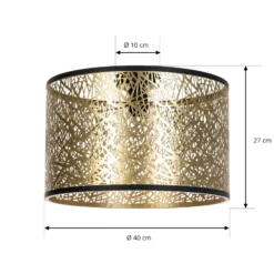 Lindby kattovalaisin Yonah, kullanvärinen, metalli, Ø 40 cm, E27