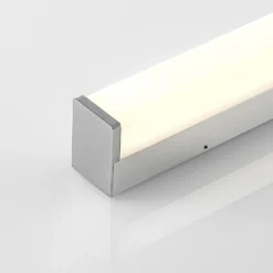 Lindby Klea LED-kylpyhuonevalaisin, 120 cm, kromi, metalli, IP44