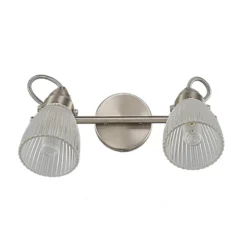 Lindby kylpyhuoneen seinävalaisin Kara, 31 cm, 2-lamppuinen, lasi, IP44, G9