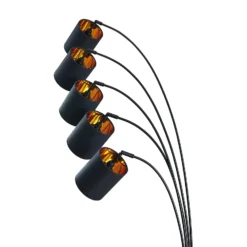 Lindby lattiavalaisin Abiram, musta/kulta, tekstiili, 70cm