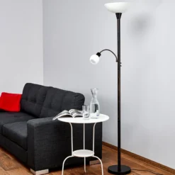 Lindby lattiavalaisin Elaina, lukuvalaisin, ruosteenvärinen, 180 cm, E27