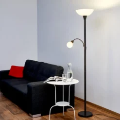 Lindby lattiavalaisin Elaina, lukuvalaisin, ruosteenvärinen, 180 cm, E27