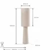 Lindby lattiavalaisin Elfie, korkeus 124 cm, beige, pellava, 2x E27