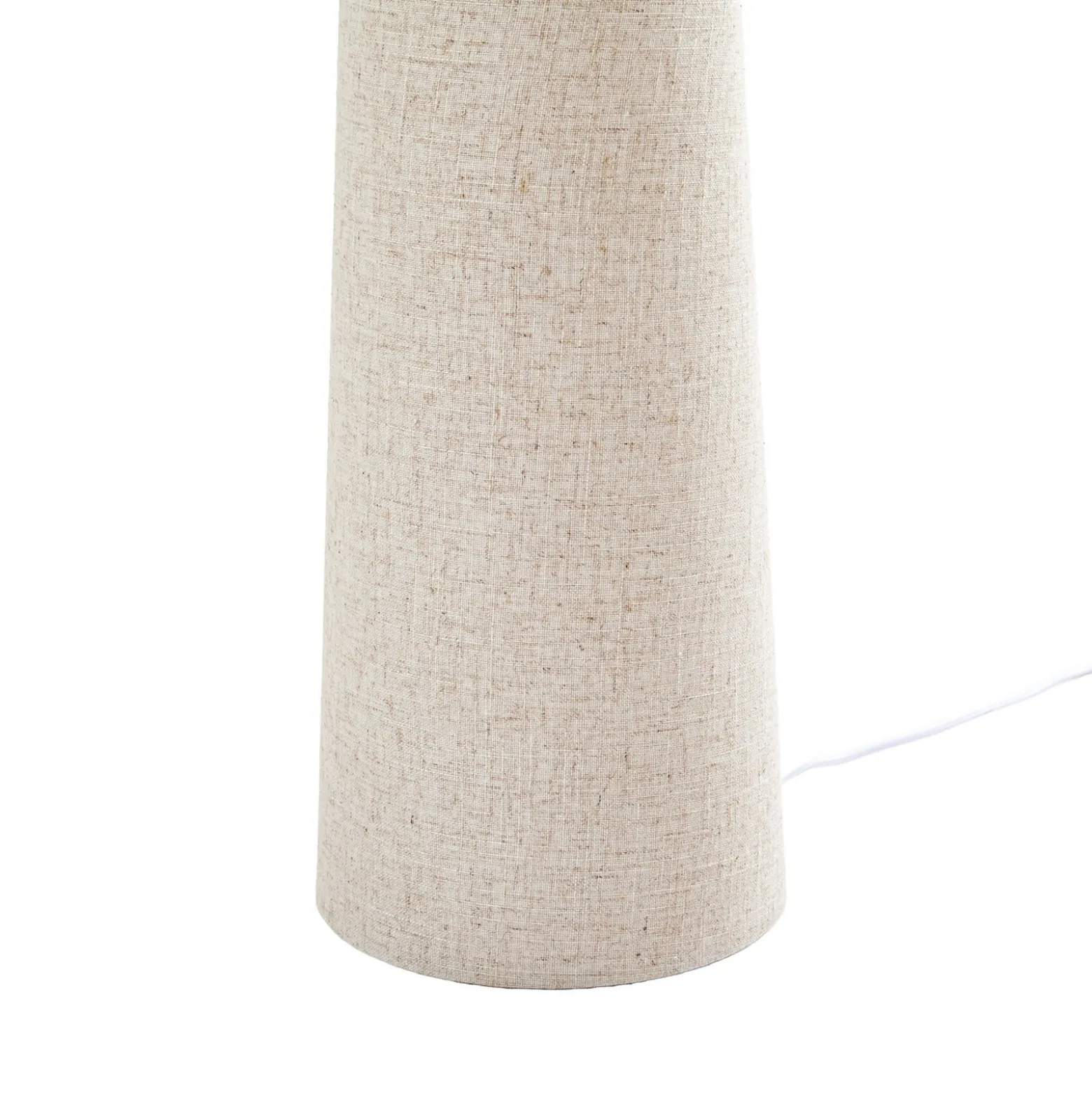 Lindby lattiavalaisin Elfie, korkeus 124 cm, beige, pellava, 2x E27