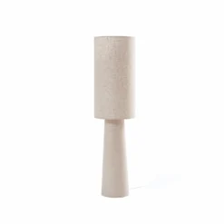 Lindby lattiavalaisin Elfie, korkeus 124 cm, beige, pellava, 2x E27