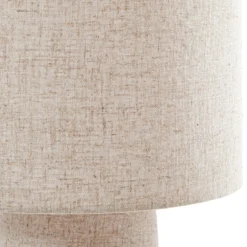 Lindby lattiavalaisin Elfie, korkeus 124 cm, beige, pellava, 2x E27
