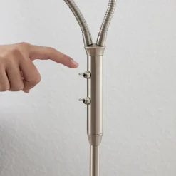 Lindby lattiavalaisin Gwendolin, 160 cm, nikkelinvärinen, 2-valo.