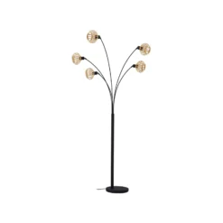 Lindby lattiavalaisin Lielle, luonnon bambu, 5-valo, 190 cm