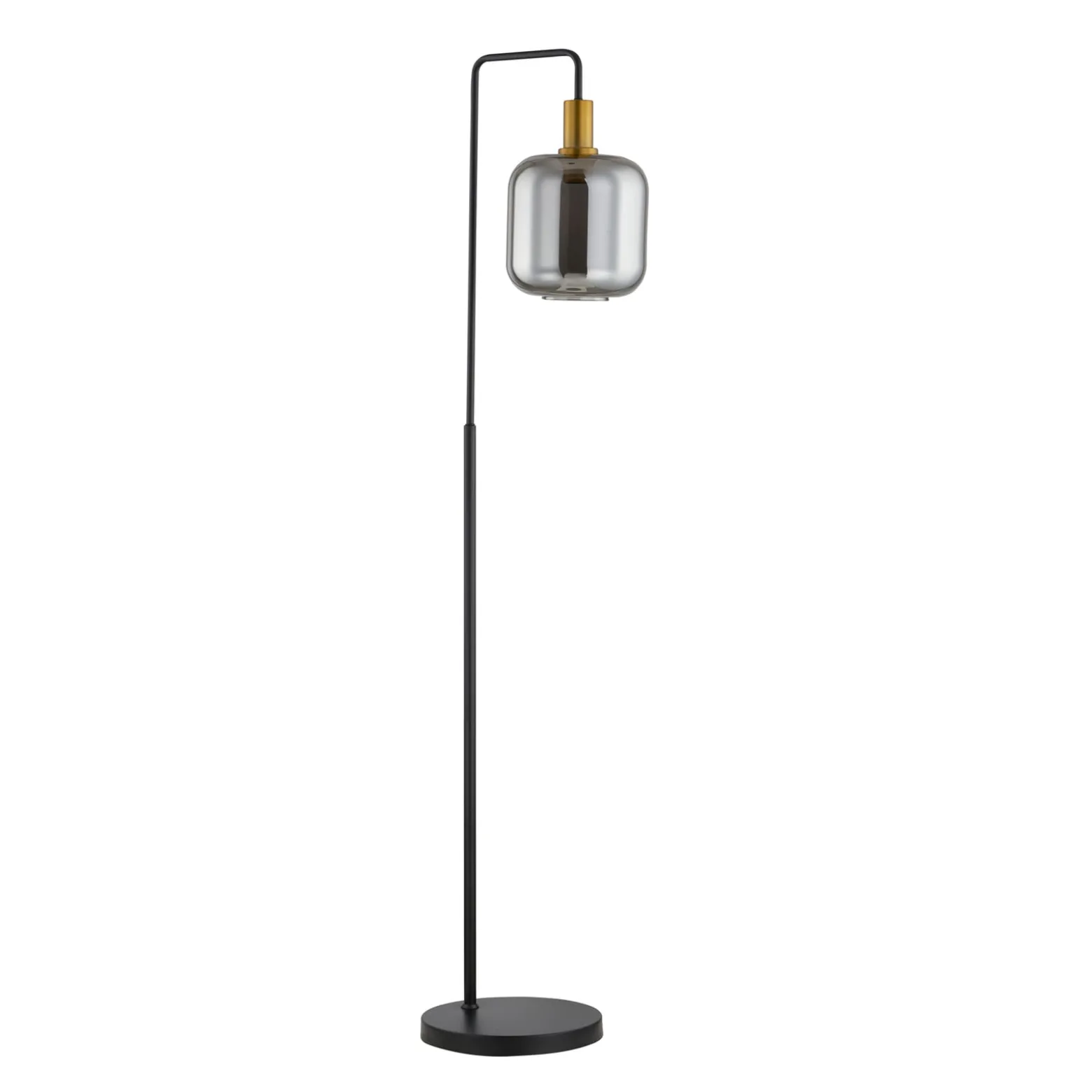 Lindby lattiavalaisin Nimbora, 150 cm, musta, lasi, metalli