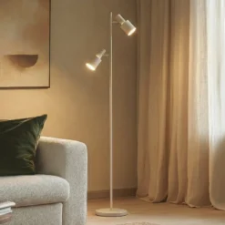 Lindby lattiavalaisin Ovelia, beige, metallia, E27