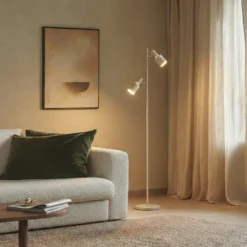 Lindby lattiavalaisin Ovelia, beige, metallia, E27