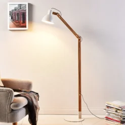 Lindby lattiavalaisin Shivanja, puu, säädettävä, 146 cm, E27