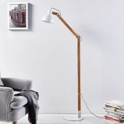 Lindby lattiavalaisin Shivanja, puu, säädettävä, 146 cm, E27