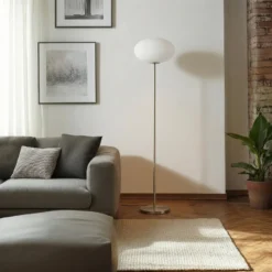 Lindby lattiavalaisin Sonika, 175 cm, nikkelin värinen, lasi, E27