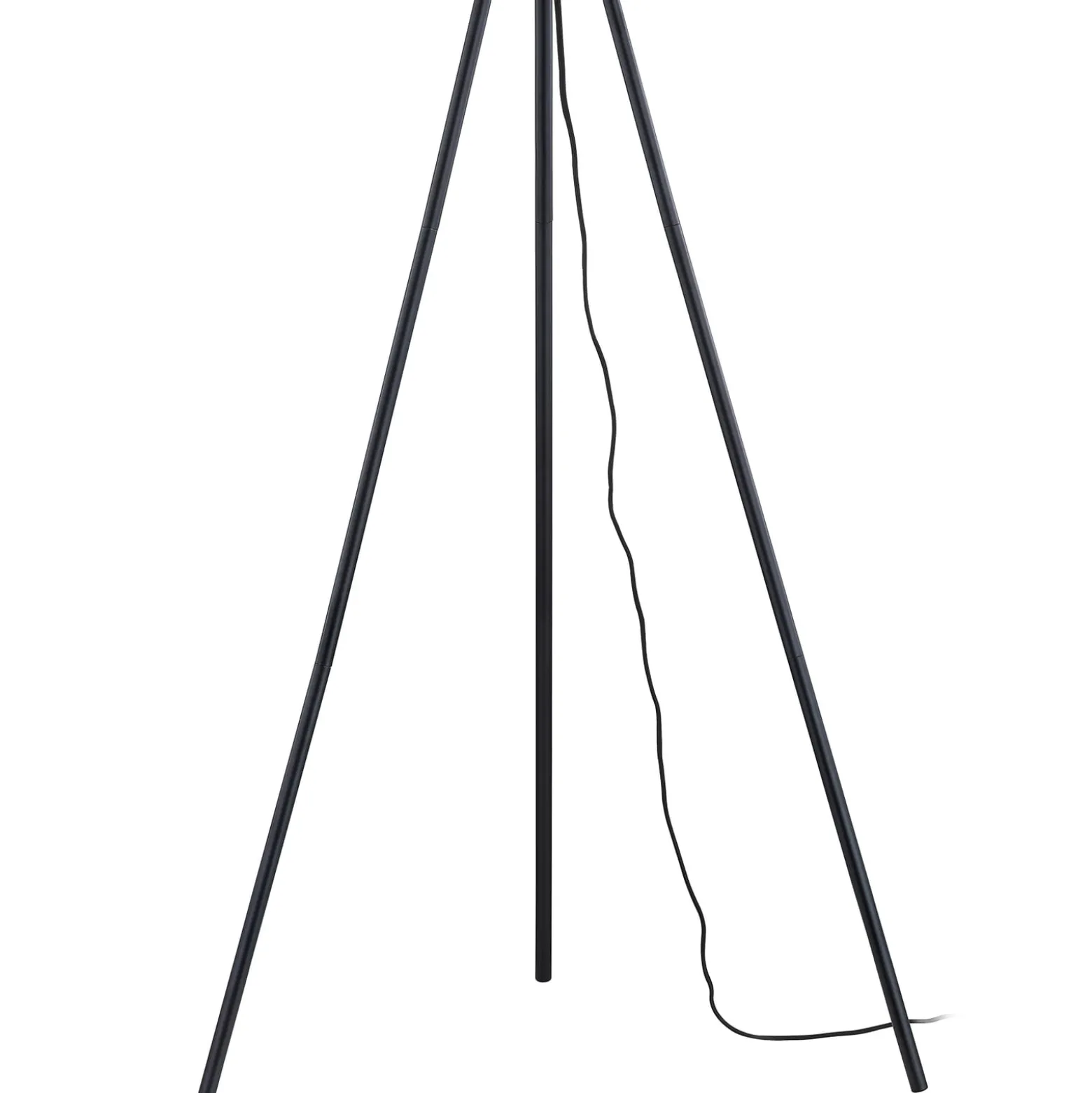 Lindby lattiavalaisin Tamira, musta, rottinki, 143 cm korkea, E27